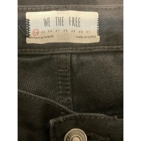 WE THE FREE Jeans Busted Knee Shark Bite Hem sz. 24 - Picture 4 of 7